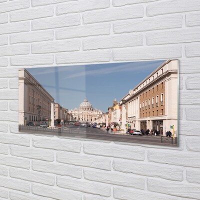 Quadro di vetro Roma cattedrale edifici strade