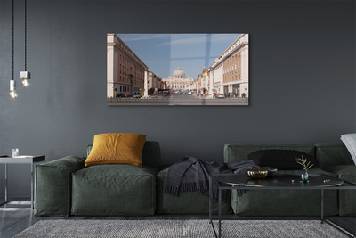 Quadro di vetro Roma cattedrale edifici strade