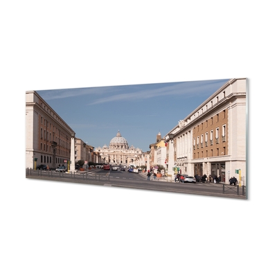 Quadro di vetro Roma cattedrale edifici strade