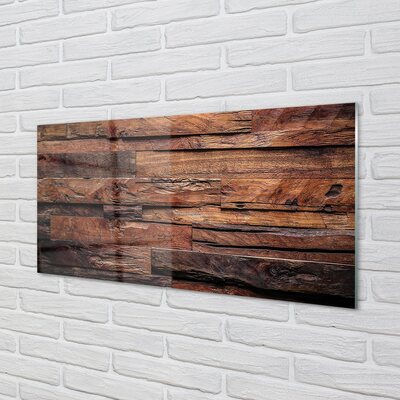 Quadro in vetro Struttura a venature di legno