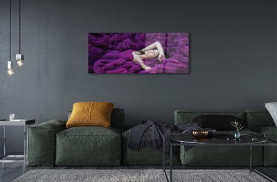 Quadro di vetro Viola femmina