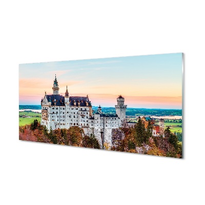 Quadro vetro Germania castello autunno monaco di baviera