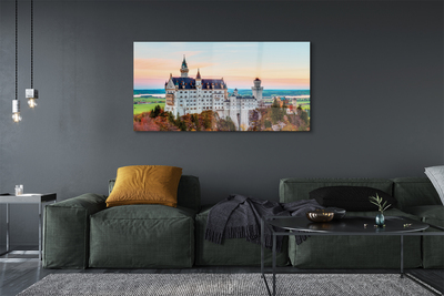 Quadro vetro Germania castello autunno monaco di baviera