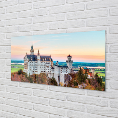 Quadro vetro Germania castello autunno monaco di baviera