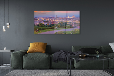 Quadro in vetro Italia fiume panorama