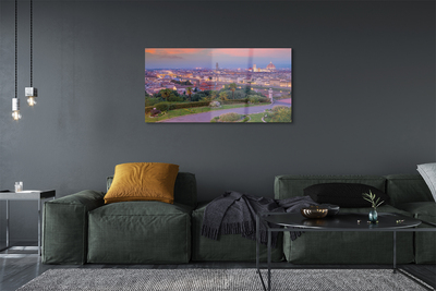 Quadro in vetro Italia fiume panorama