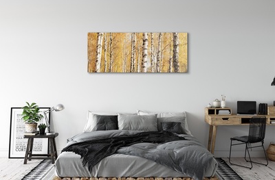 Quadro in vetro Alberi d'autunno