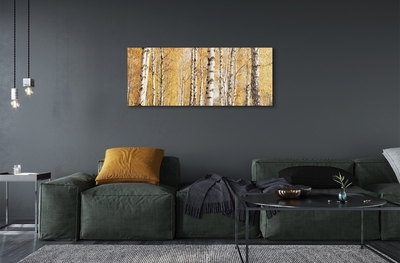 Quadro in vetro Alberi d'autunno