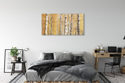 Quadro in vetro Alberi d'autunno