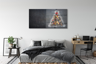 Quadro in vetro Decorazioni per l'albero di natale