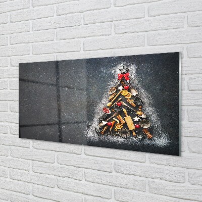 Quadro in vetro Decorazioni per l'albero di natale