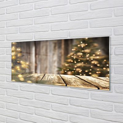 Quadro di vetro Luci per l'albero di natale