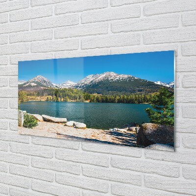 Quadro su vetro Lago di montagna