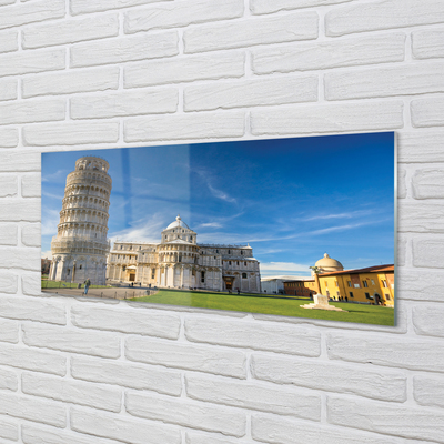 Quadro su vetro Italia cattedrale della torre pendente