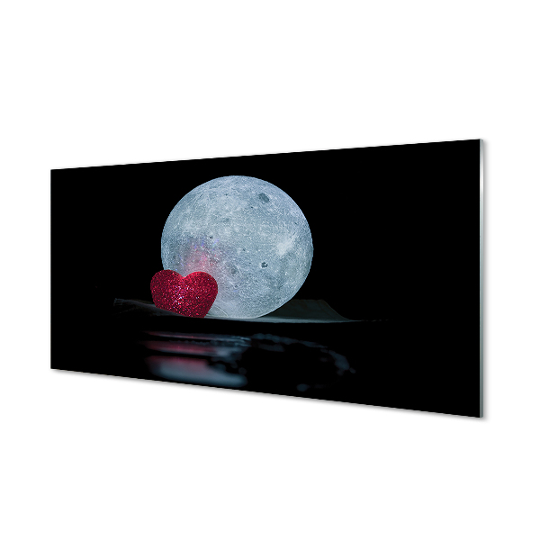 Quadro vetro Cuore di luna