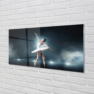 Quadro su vetro Abito bianco donna danza classica