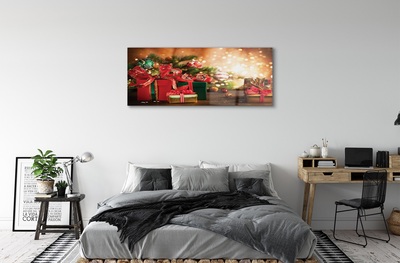 Quadro di vetro Regali luci baubles