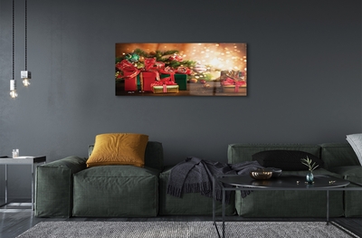 Quadro di vetro Regali luci baubles