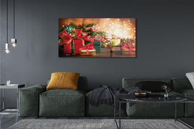 Quadro di vetro Regali luci baubles