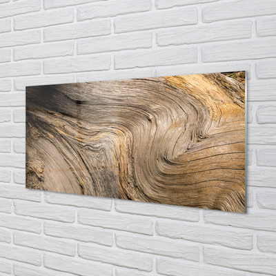 Quadro in vetro Struttura a venature di legno