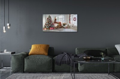 Quadro in vetro Decorazioni per l'albero di natale