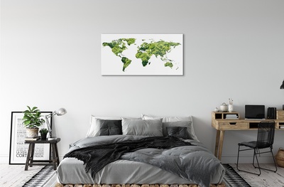 Quadro vetro Mappa dell'erba verde