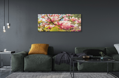 Quadro di vetro Magnolia rosa