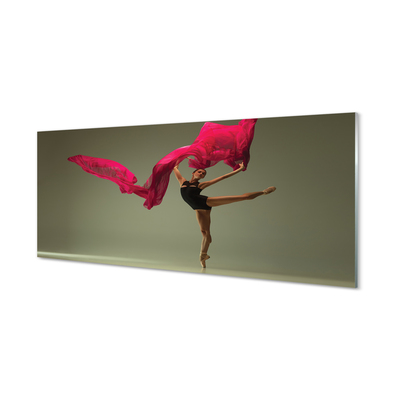 Quadro in vetro Tessuto rosa ballerina