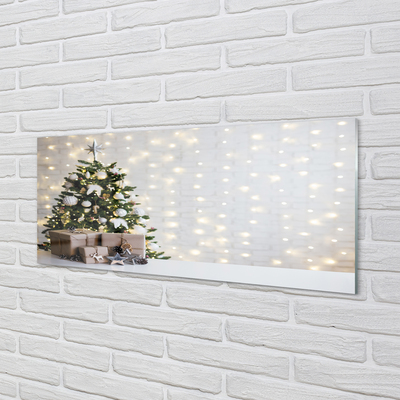 Quadro vetro Alberi di natale, decorazioni e regali