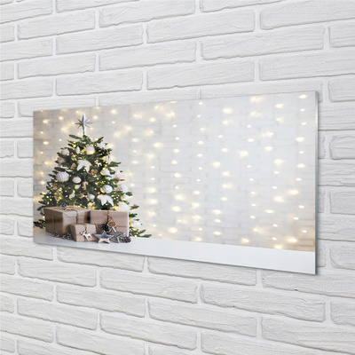 Quadro vetro Alberi di natale, decorazioni e regali