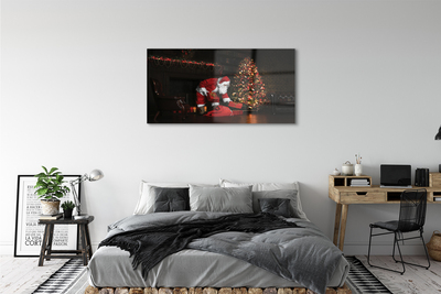 Quadro in vetro Alberi di natale regali decorazioni babbo natale