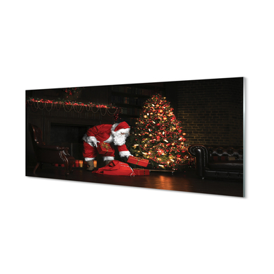 Quadro in vetro Alberi di natale regali decorazioni babbo natale