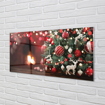 Quadro in vetro Decorazioni per l'albero di natale