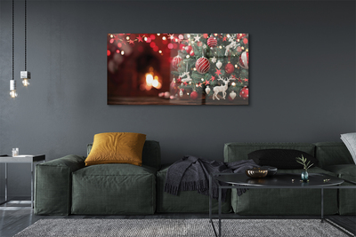 Quadro in vetro Decorazioni per l'albero di natale