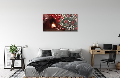 Quadro in vetro Decorazioni per l'albero di natale