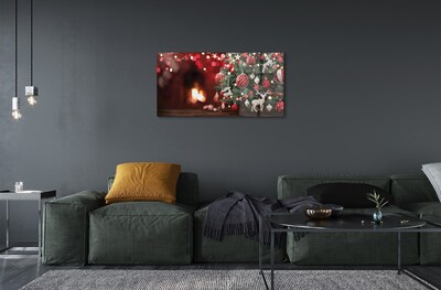 Quadro in vetro Decorazioni per l'albero di natale