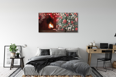 Quadro in vetro Decorazioni per l'albero di natale