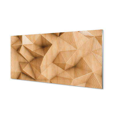 Quadro vetro Mosaico di legno massiccio