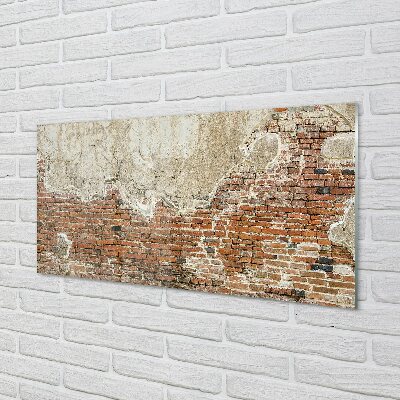 Quadro vetro Muro di mattoni