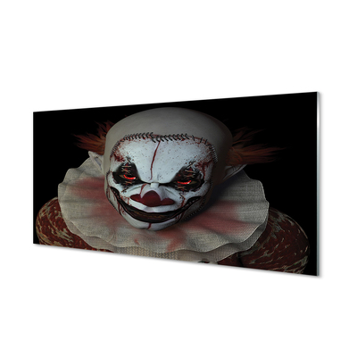 Quadro in vetro Clown spaventoso