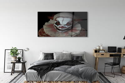 Quadro in vetro Clown spaventoso