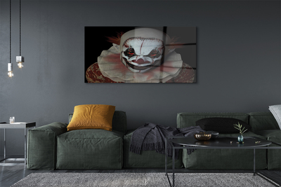 Quadro in vetro Clown spaventoso