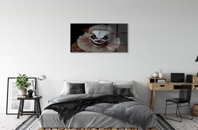 Quadro in vetro Clown spaventoso