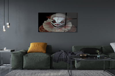 Quadro in vetro Clown spaventoso