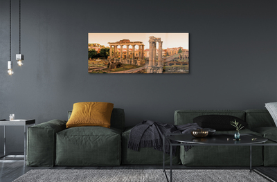 Quadro su vetro Roma alba del foro romano