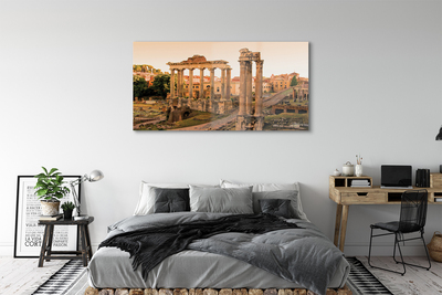 Quadro su vetro Roma alba del foro romano