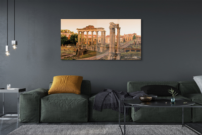 Quadro su vetro Roma alba del foro romano