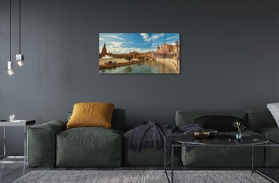 Quadro vetro Spagna architettura del vecchio mercato