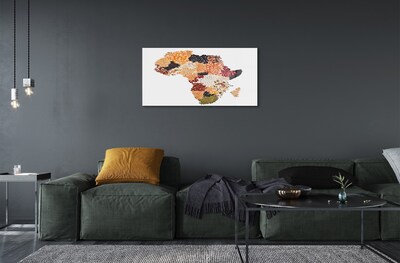 Quadro su vetro Mappa delle spezie