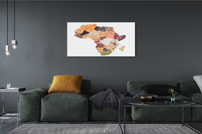 Quadro su vetro Mappa delle spezie